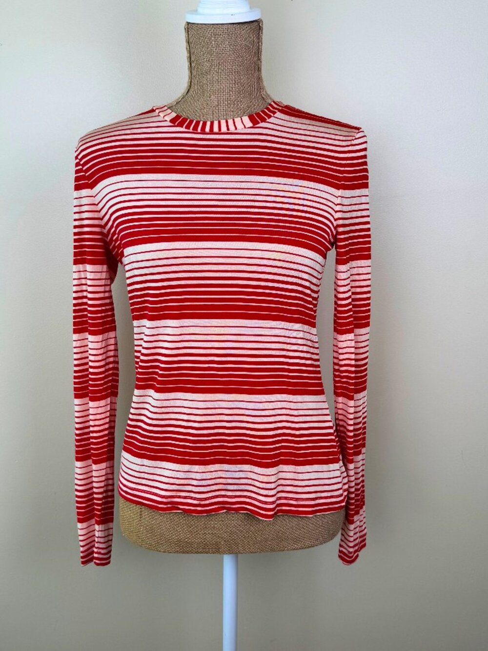 Stine Goya Maya Long Sleeve Striped Jersey Top | Size Medium